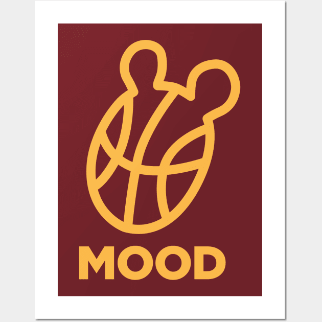 Cleveland Basketball Arthur Mood Wall Art by PodDesignShop